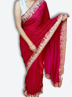 Fuchsia Regal Opulent Couture Saree