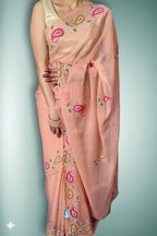 Apricot Graceful Opulent Charm Saree