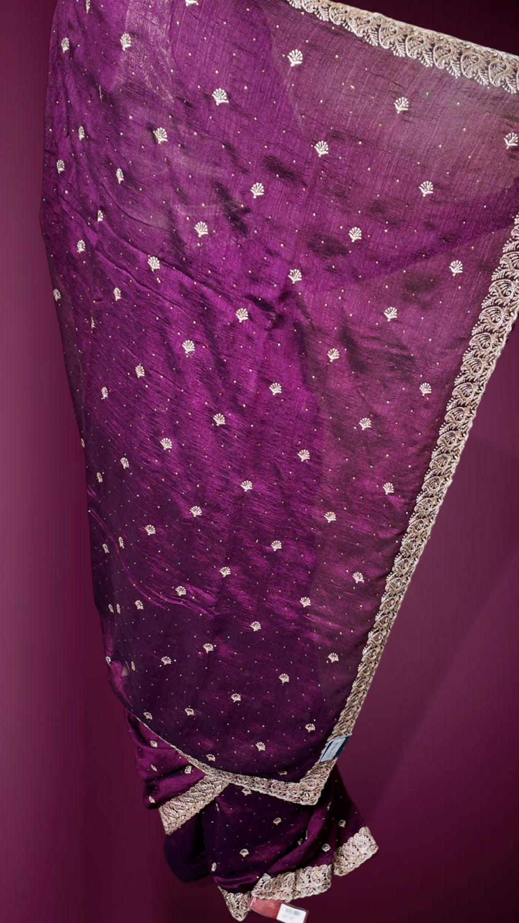 Plum Regal Opulent Essence Saree