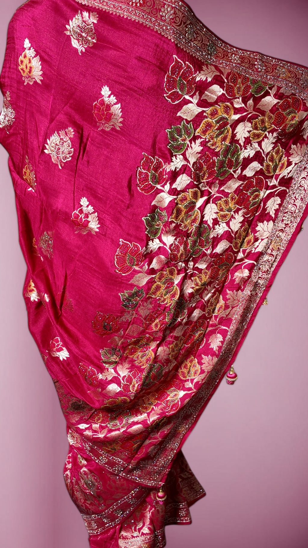 Fuchsia Regal Opulent Heritage Saree