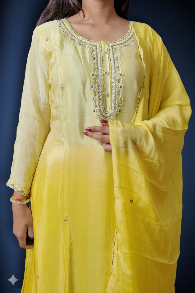 Saffron Regal Timeless Elegance Suit