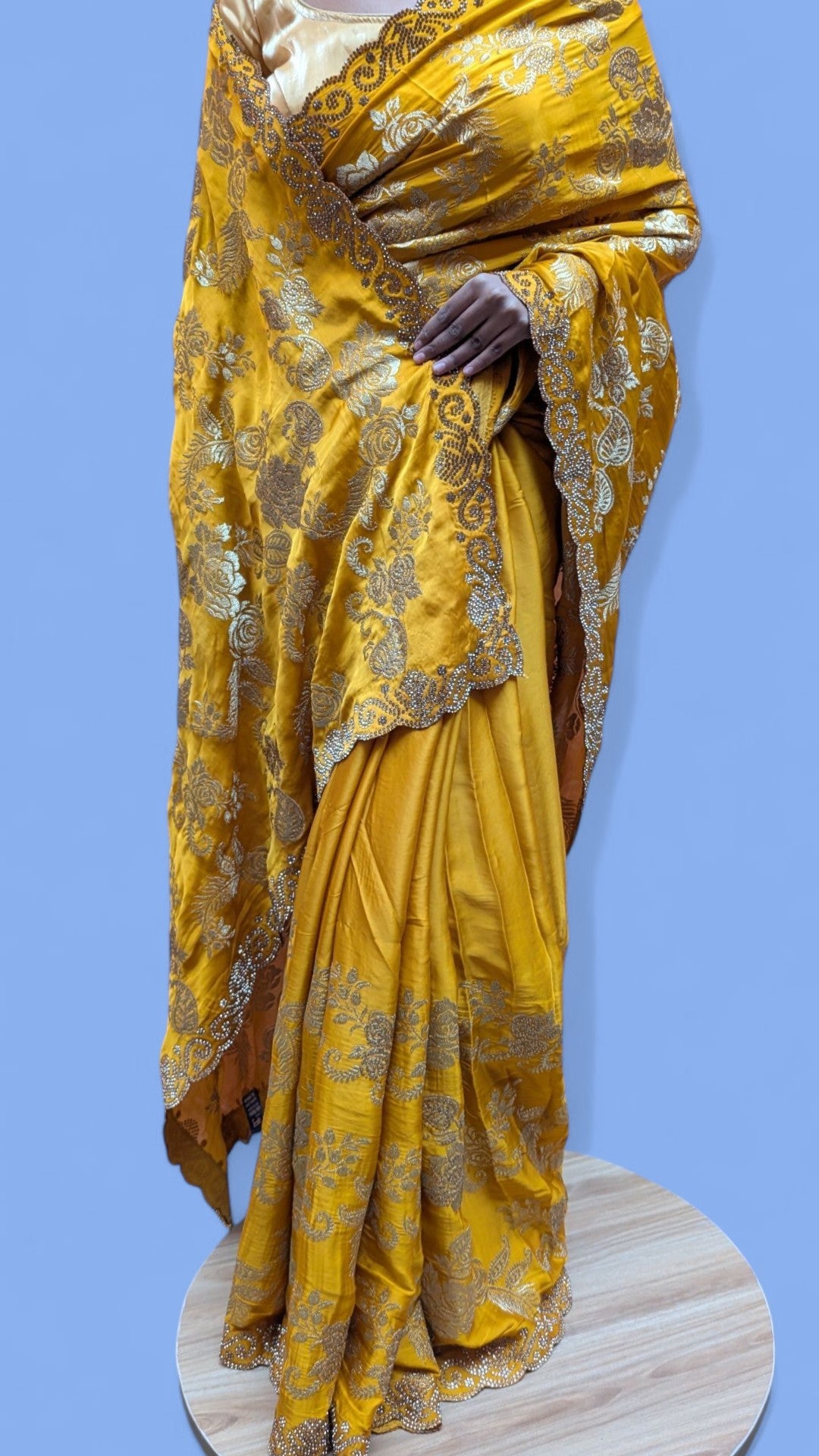 Saffron Regal Opulent Heritage Saree
