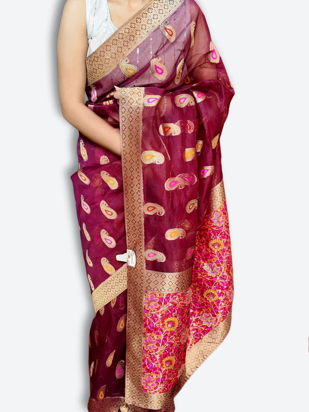 Bordeaux Regal Heritage Luxe Saree
