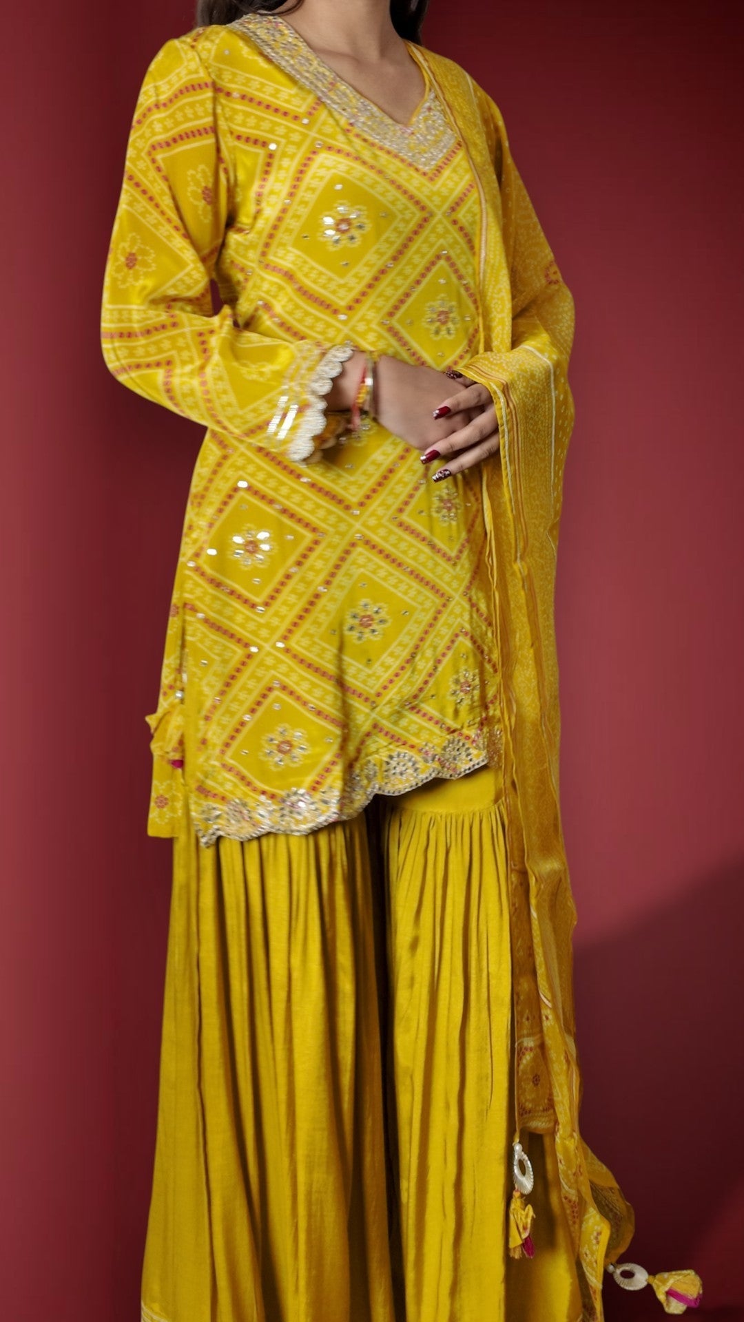 Saffron Regal Opulent Festive Suit