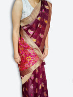 Bordeaux Regal Heritage Luxe Saree
