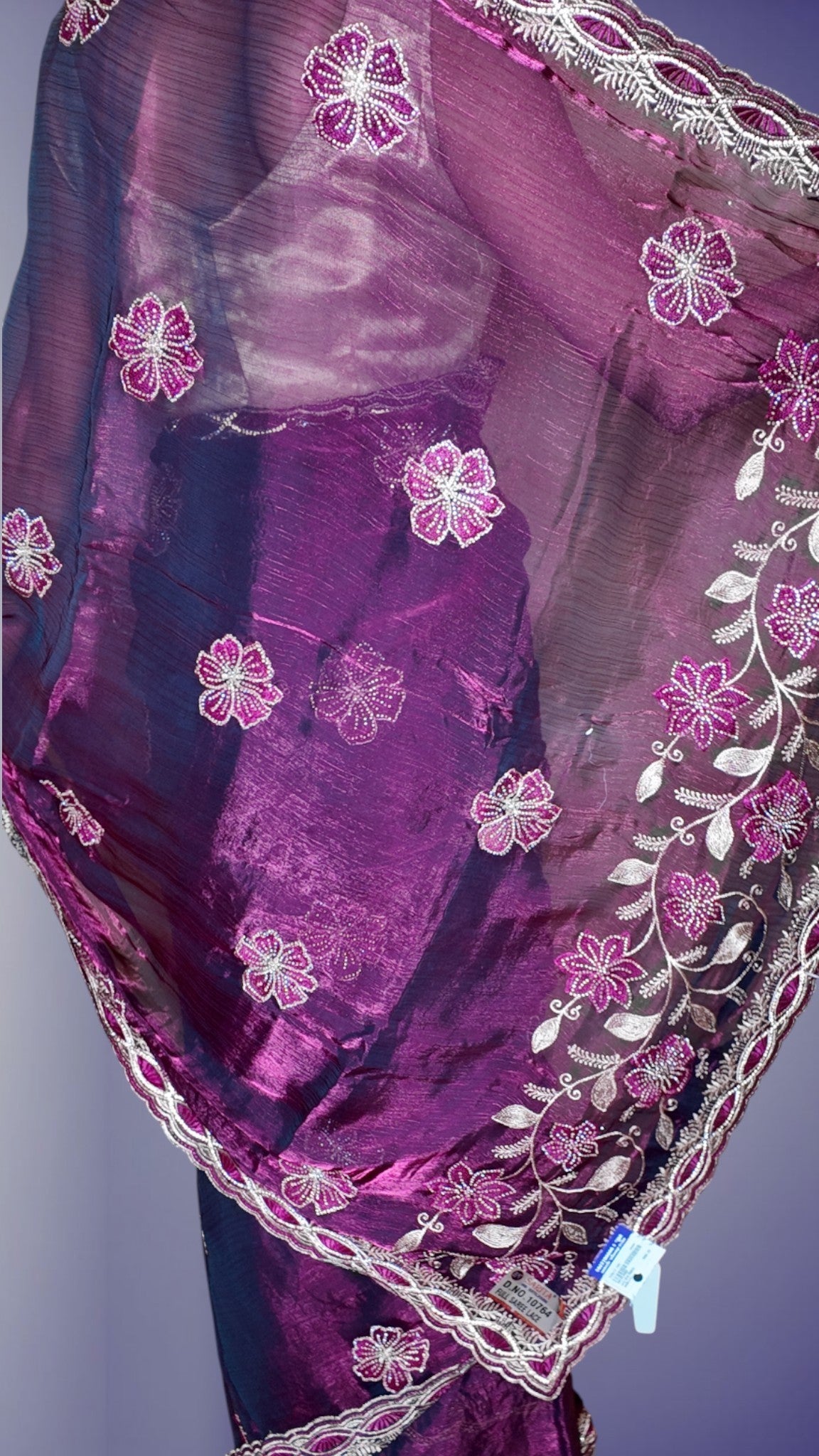Bordeaux Regal Opulent Mystique Saree