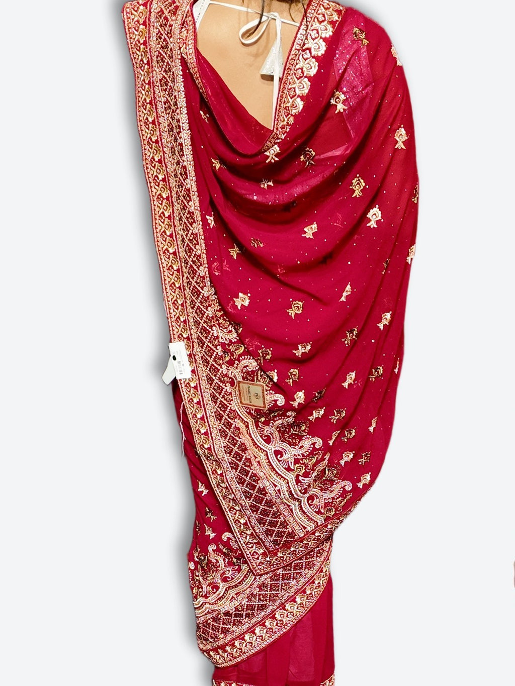 Crimson Regal Opulent Heritage Saree