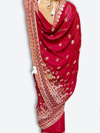 Crimson Regal Opulent Heritage Saree