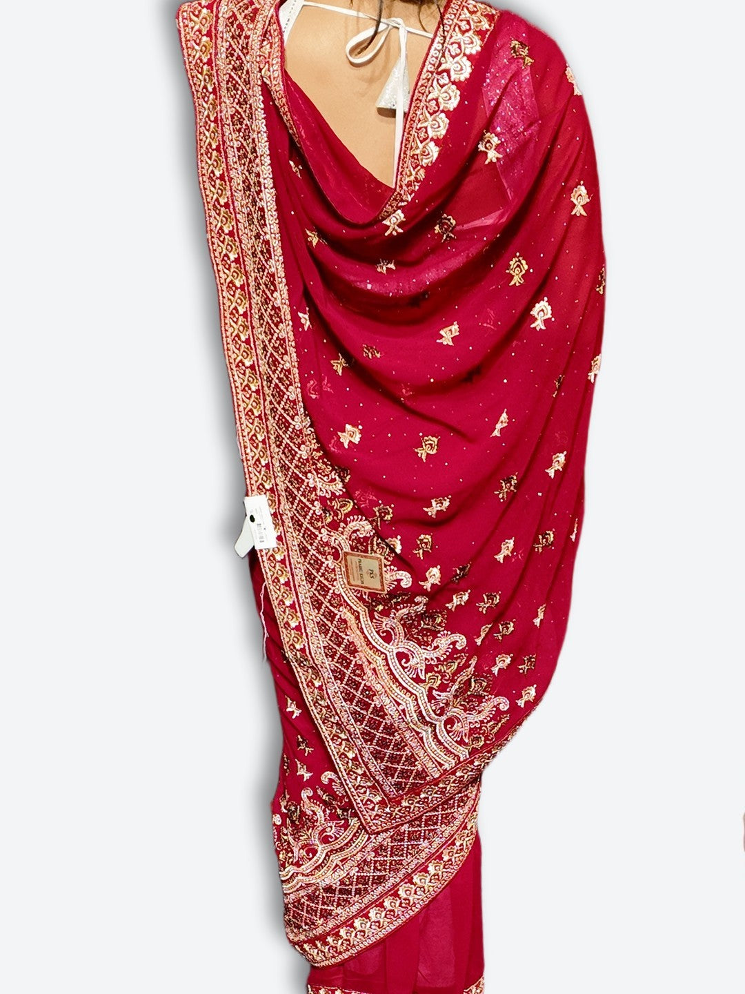 Crimson Regal Opulent Heritage Saree