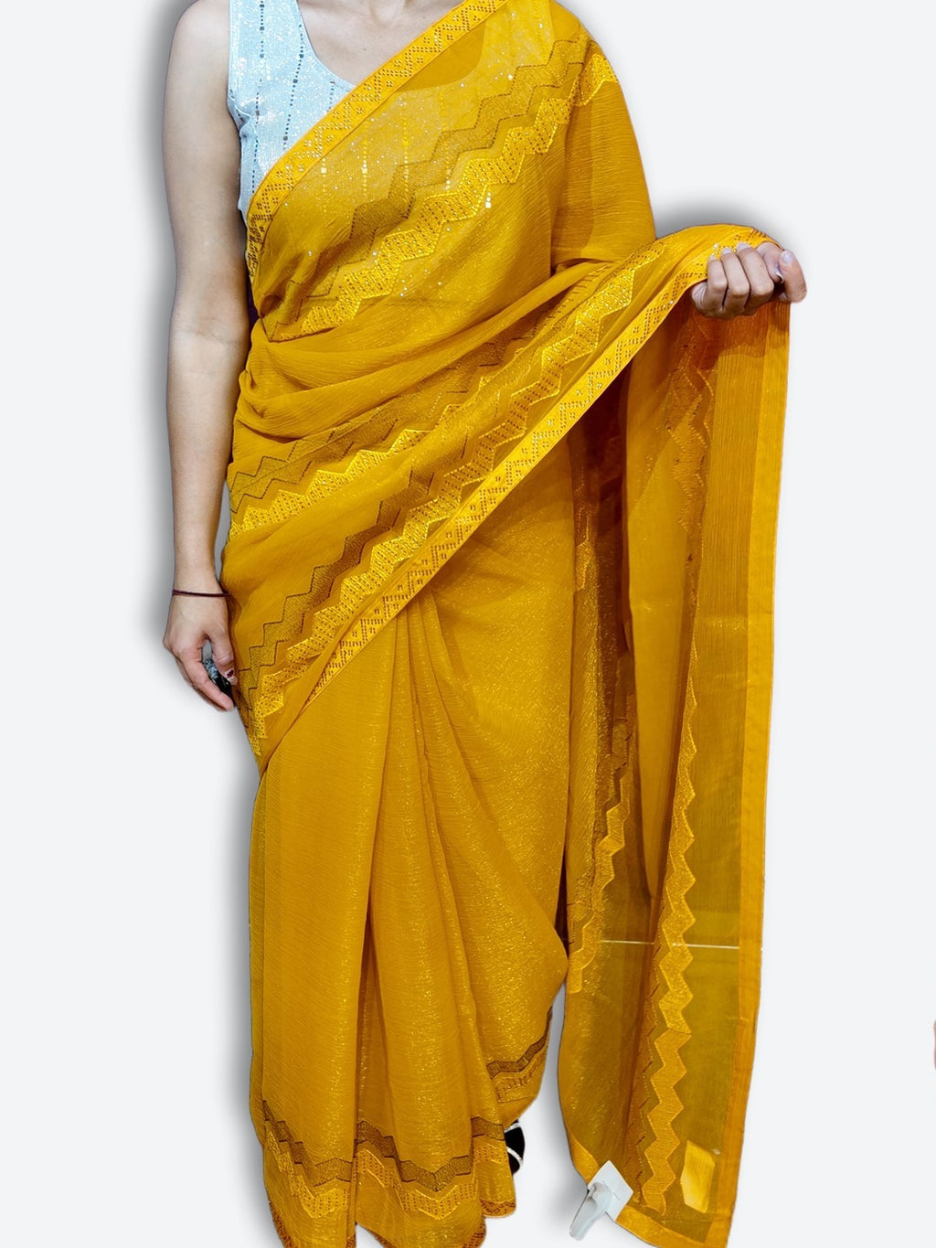 Saffron Regal Timeless Elegance Saree