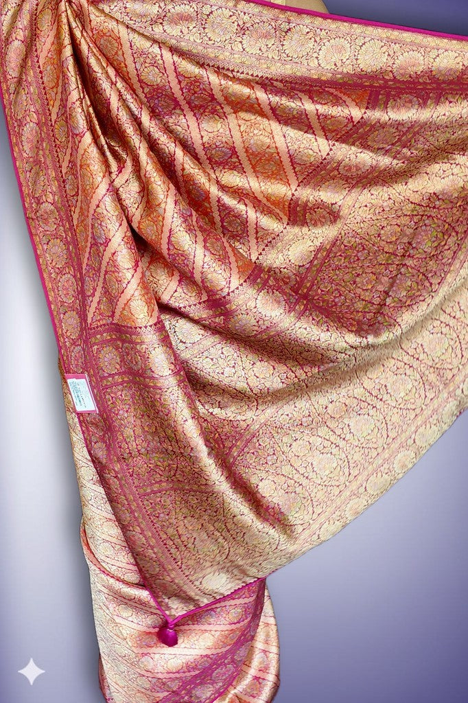 Champagne Regal Opulent Heritage Saree