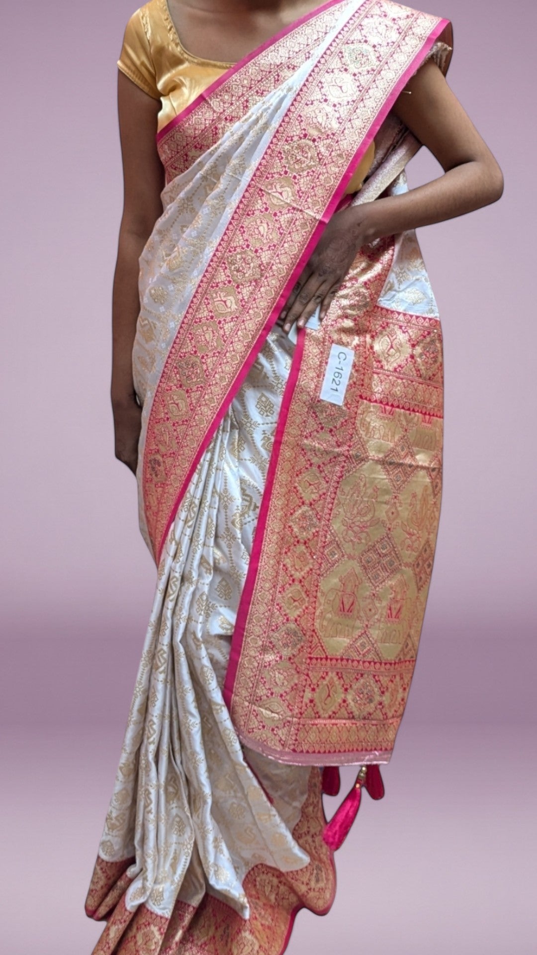 Ivory Regal Exquisite Heritage Saree