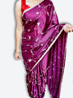Amethyst Regal Exquisite Bloom Saree