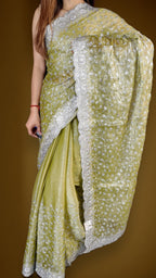 Sage Regal Exquisite Couture Saree