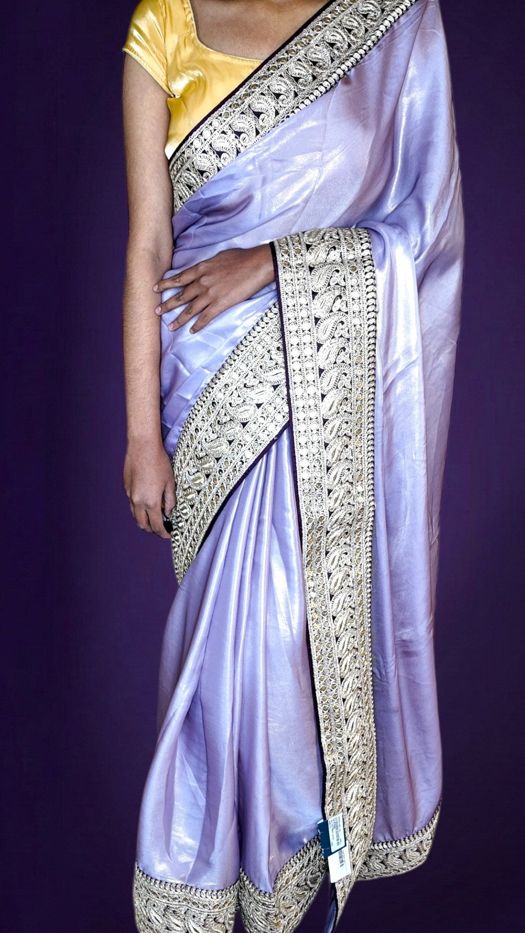 Orchid Celestial Regal Elegance Saree