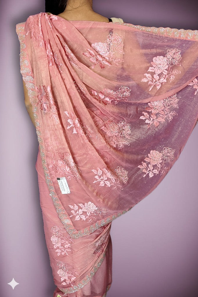 Blush Ethereal Glamour Charm Saree