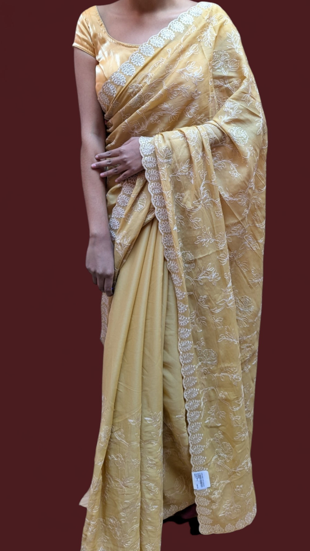 Saffron Regal Ethereal Graceful Saree