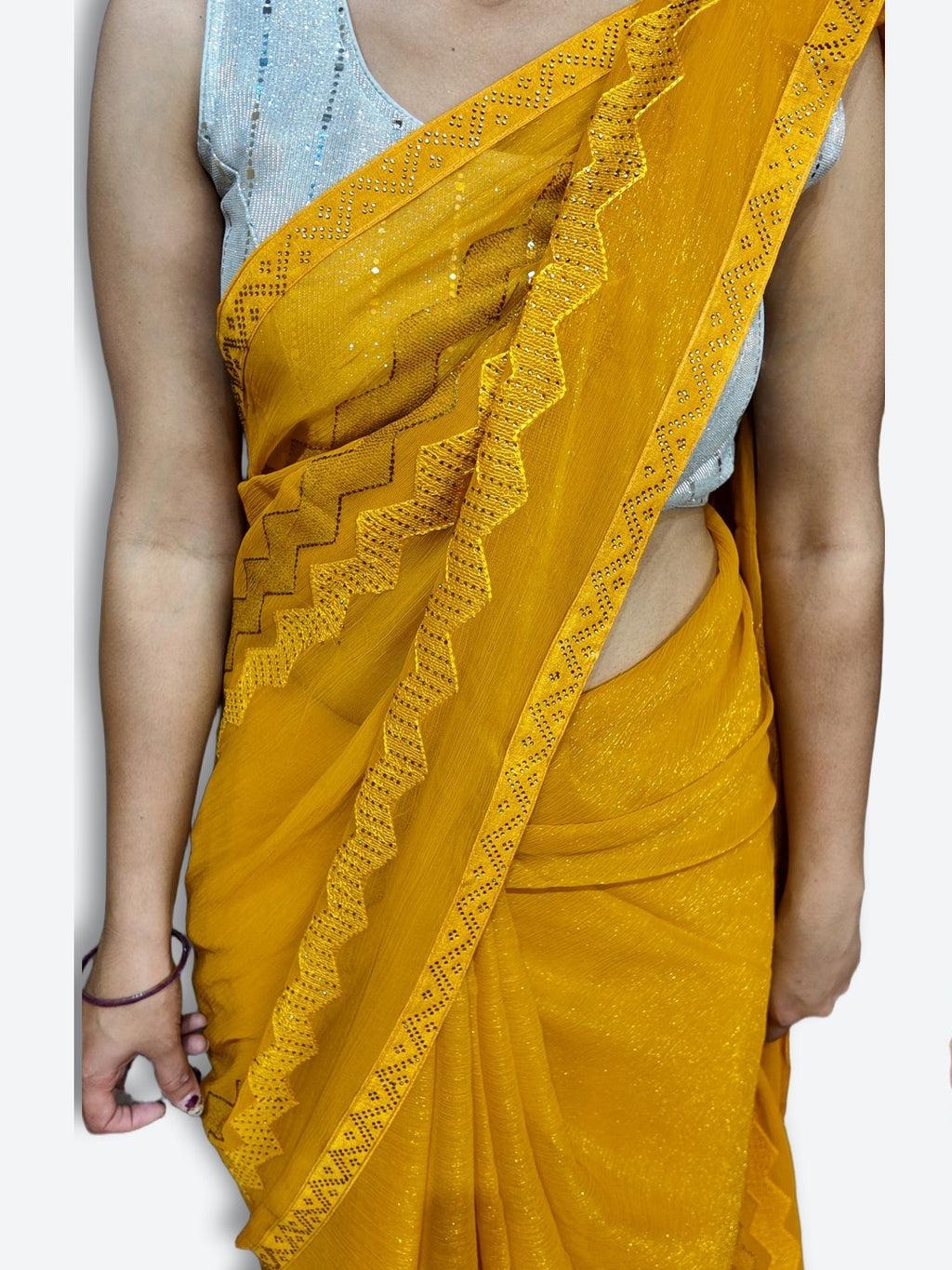 Saffron Regal Timeless Elegance Saree