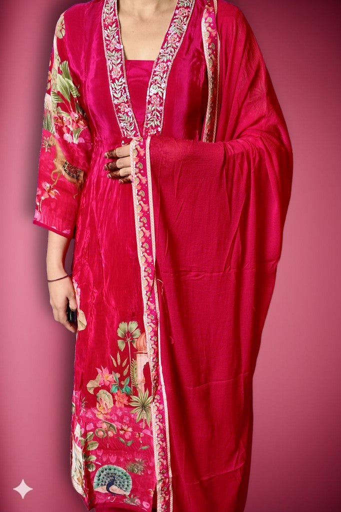 Fuchsia Regal Opulent Charm Suit