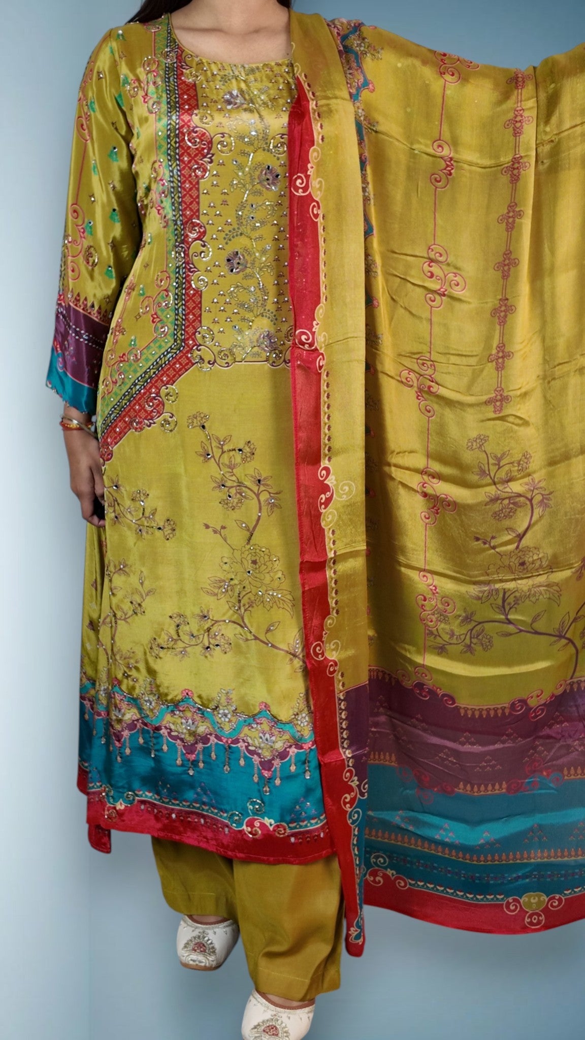 Saffron Regal Opulent Heritage Suit