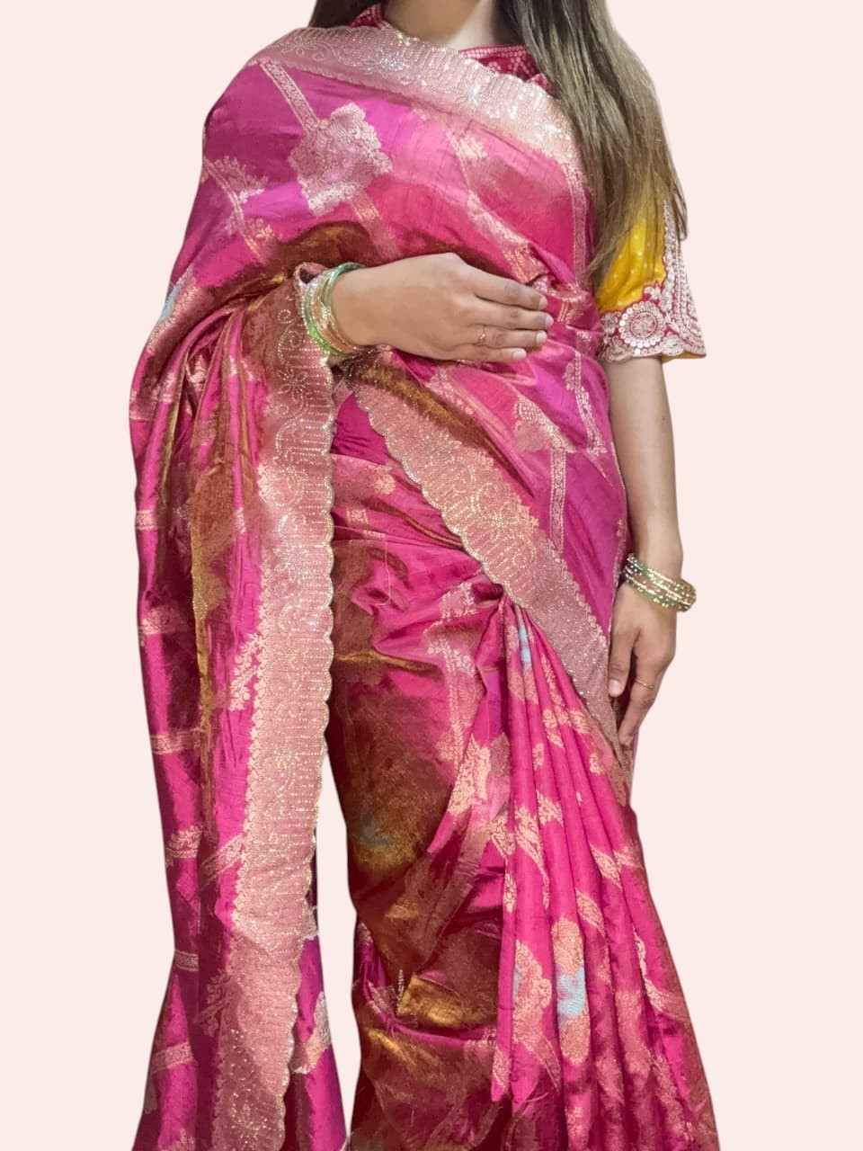 Fuchsia Regal Opulent Heritage Saree