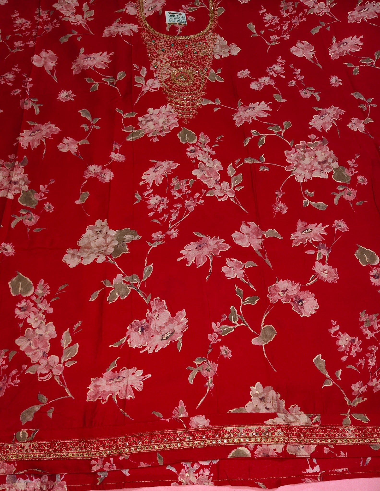 Crimson Regal Exquisite Couture Suit