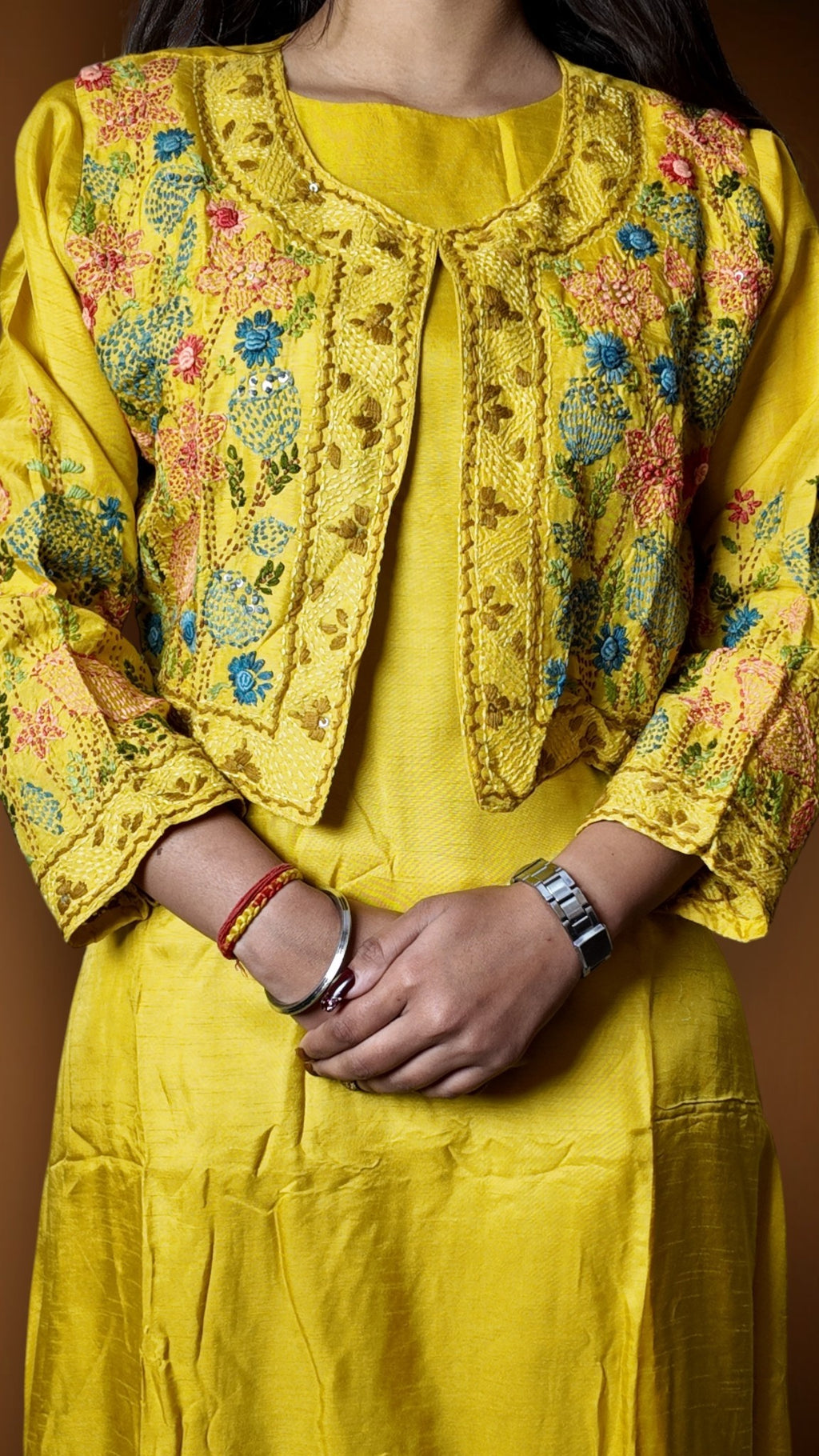 Saffron Regal Exquisite Festive Suit