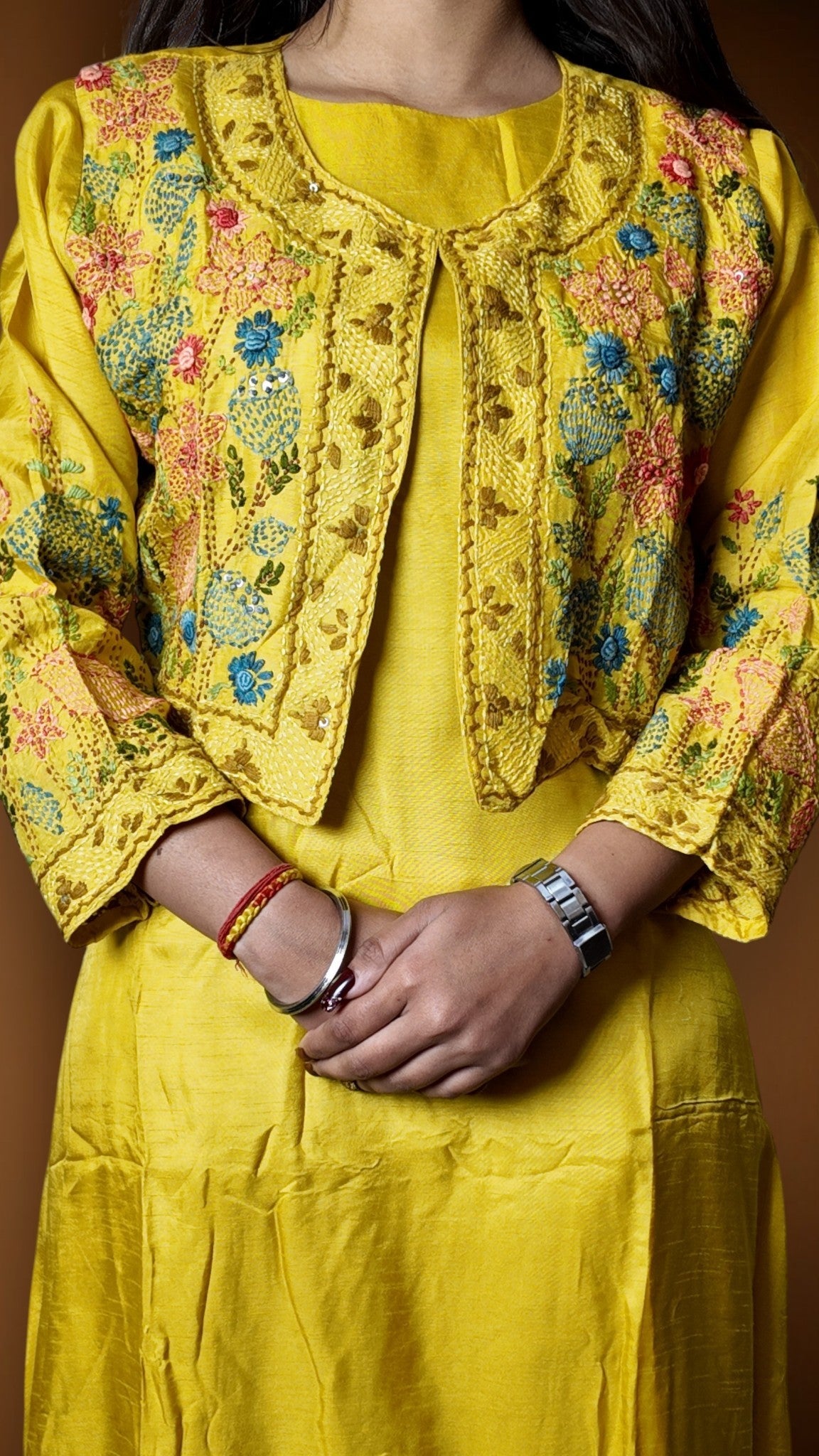 Saffron Regal Exquisite Festive Suit