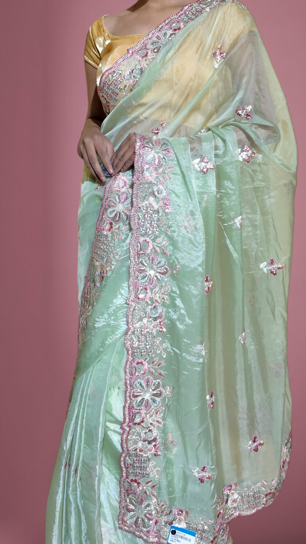 Mint Radiant Regal Couture Saree