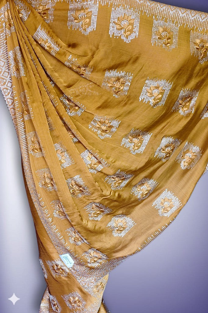Saffron Radiant Opulent Heritage Saree
