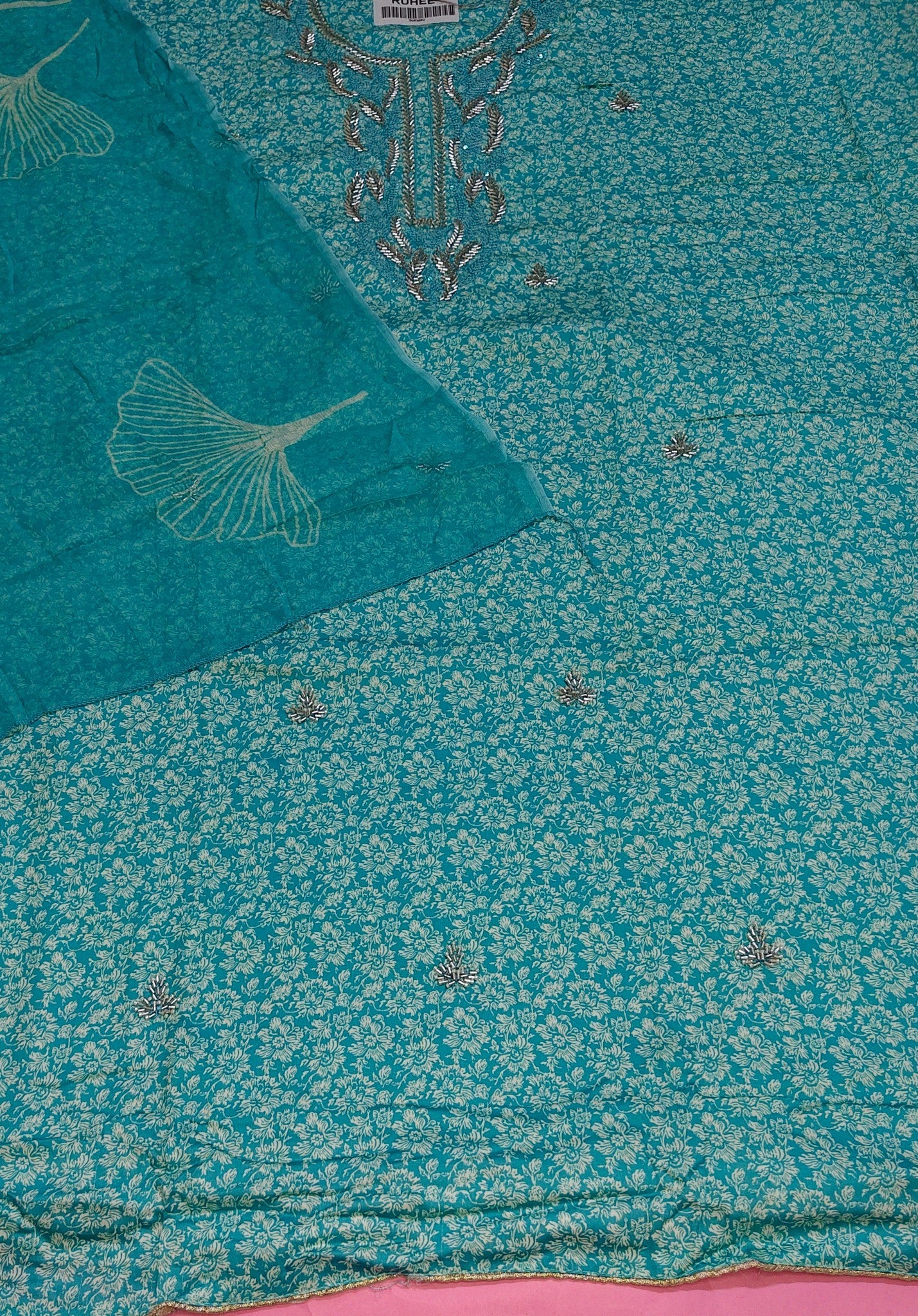 Turquoise Regal Opulent Elegance Suit