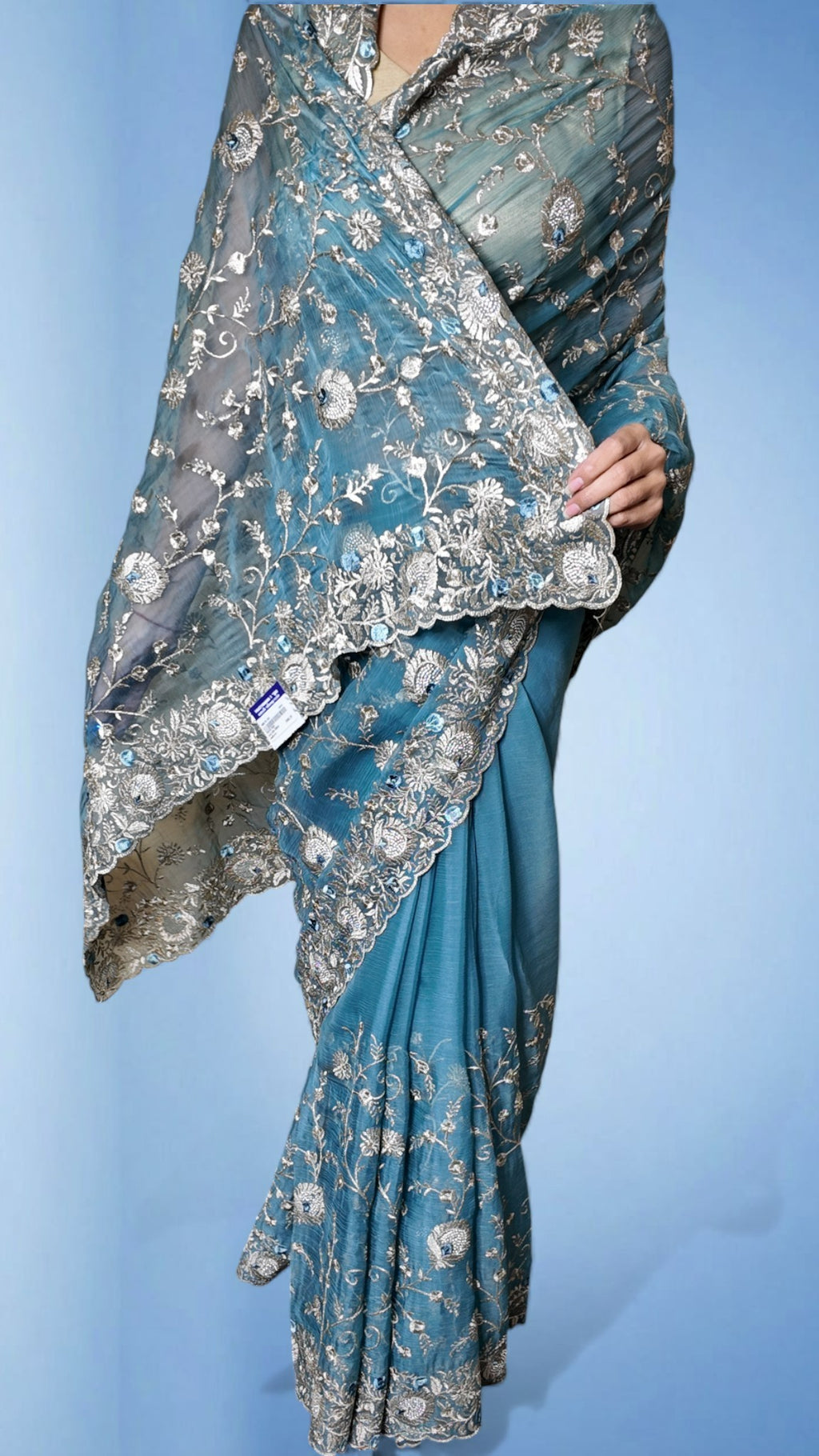 Sapphire Regal Opulent Couture Saree