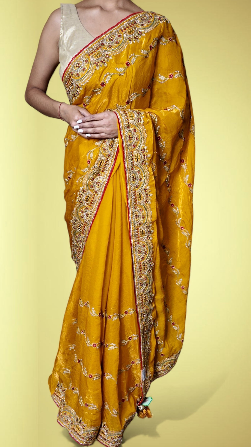Saffron Regal Opulent Heritage Saree