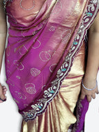 Fuchsia Majestic Radiant Couture Saree
