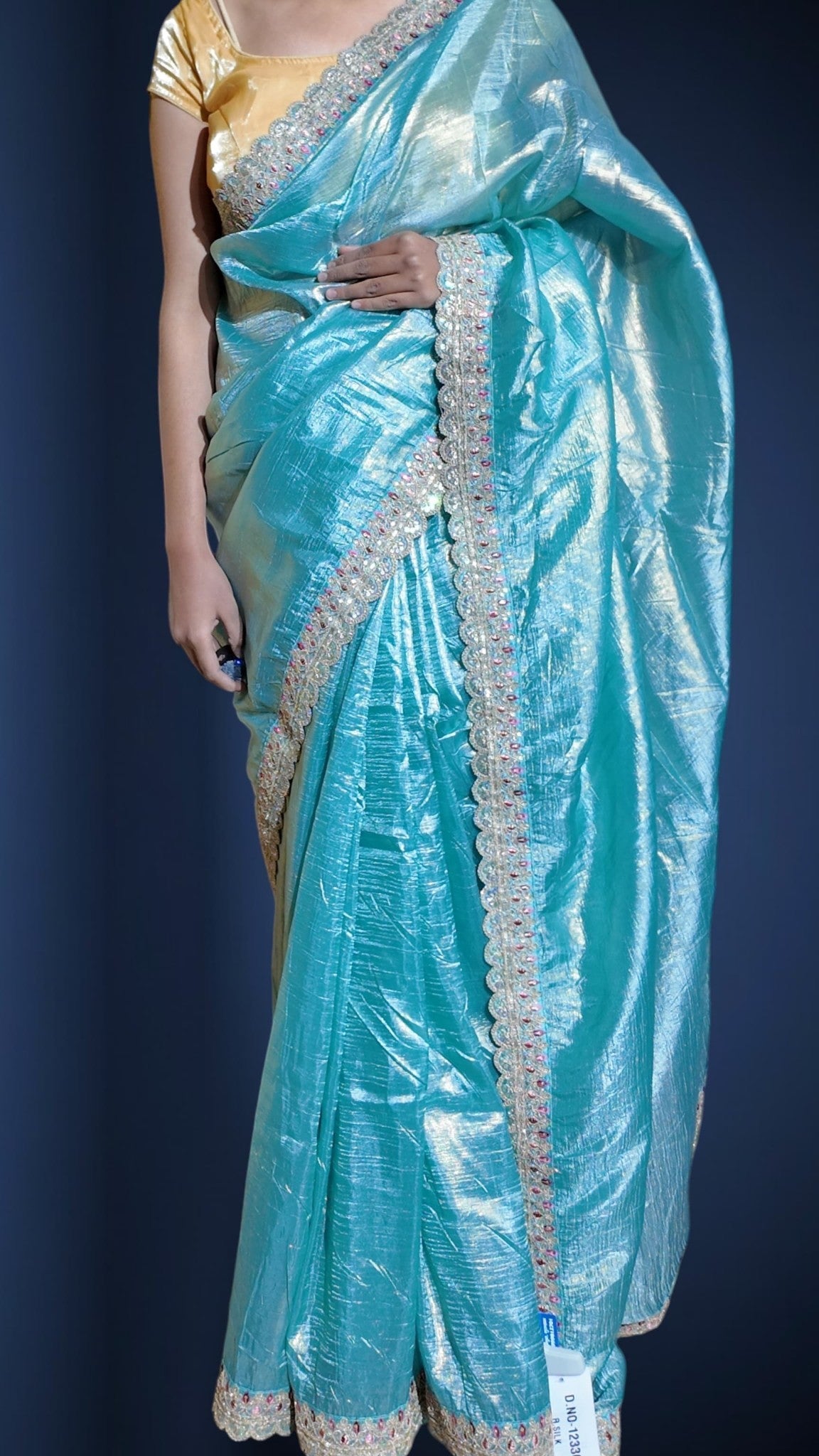 Azure Regal Radiant Couture Saree