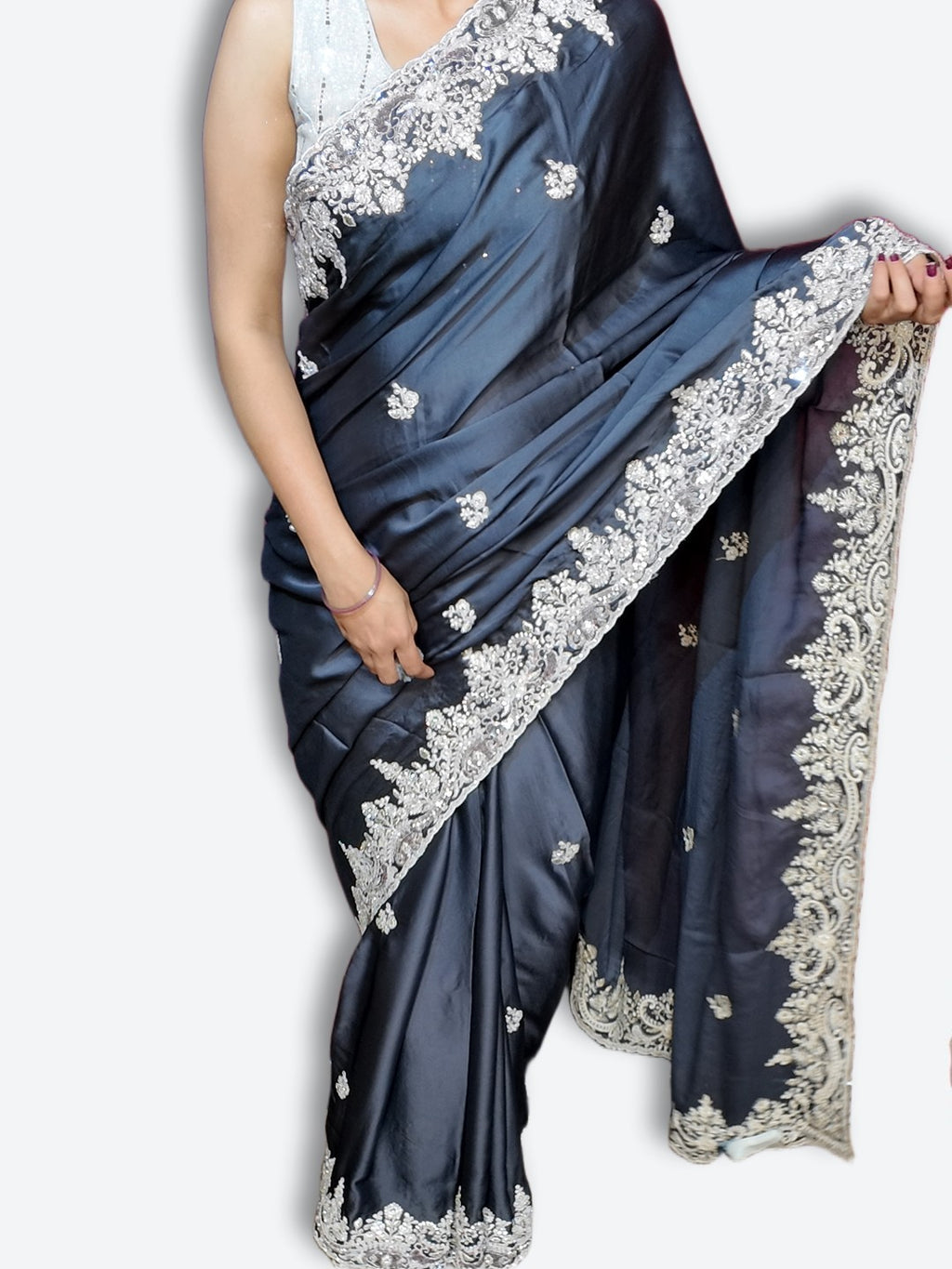 Midnight Regal Opulent Elegance Saree
