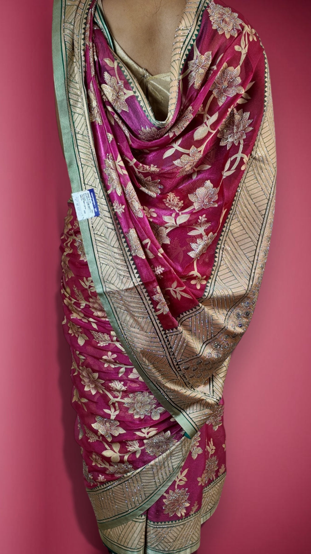 Fuchsia Regal Opulent Heritage Saree