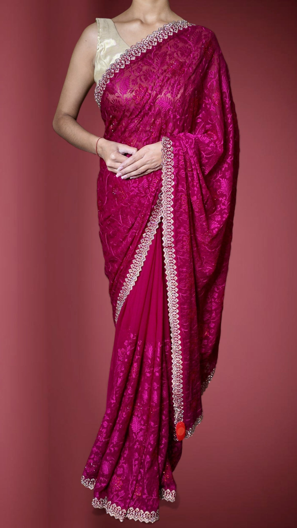 Fuchsia Radiant Heritage Luxe Saree