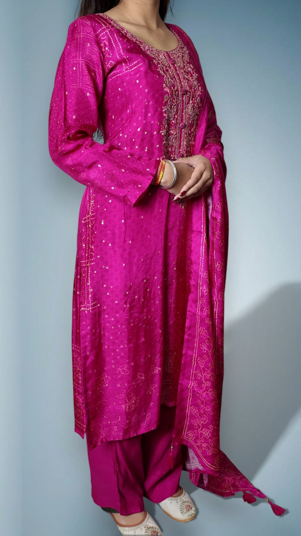 Fuchsia Regal Opulent Couture Suit