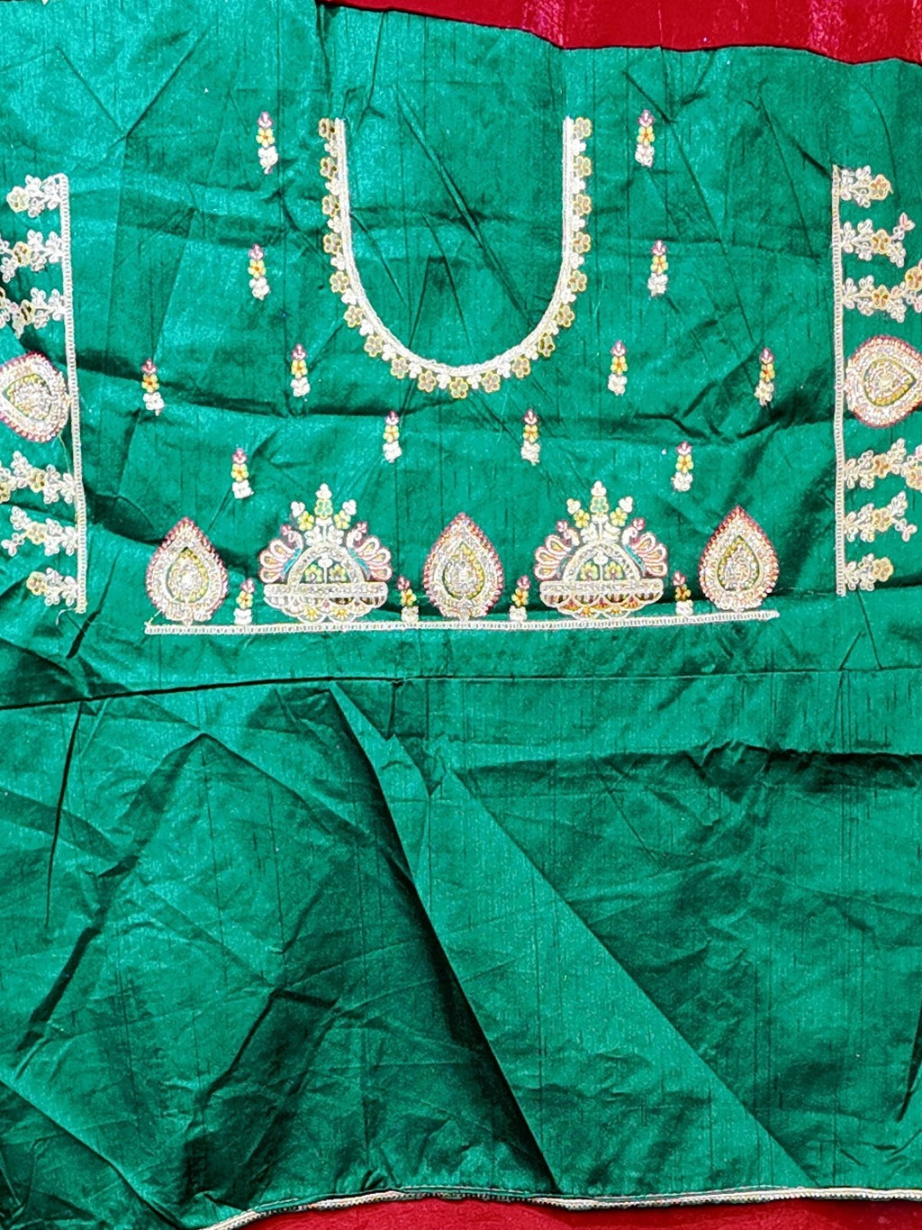 Crimson Regal Opulent Heritage Saree