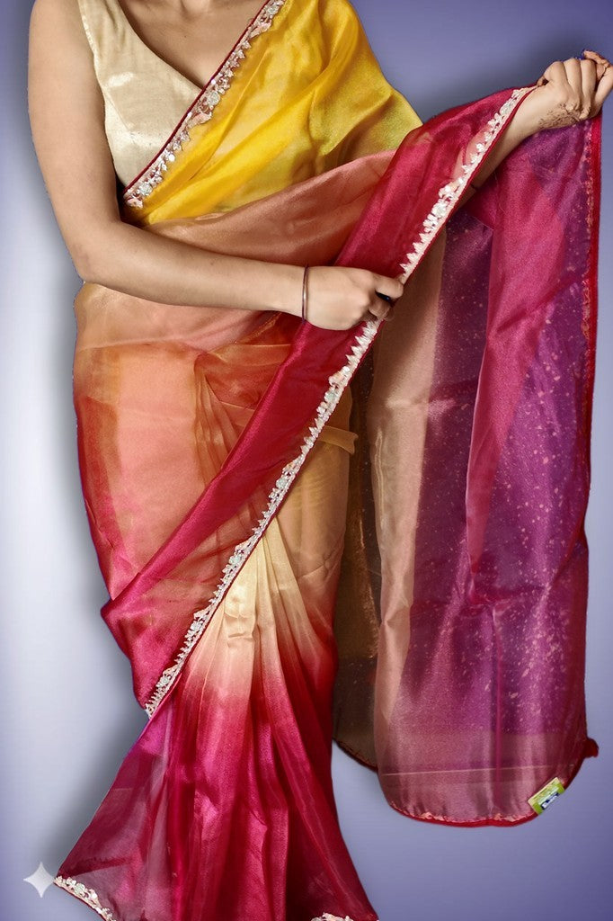 Fuchsia Regal Opulent Aura Saree