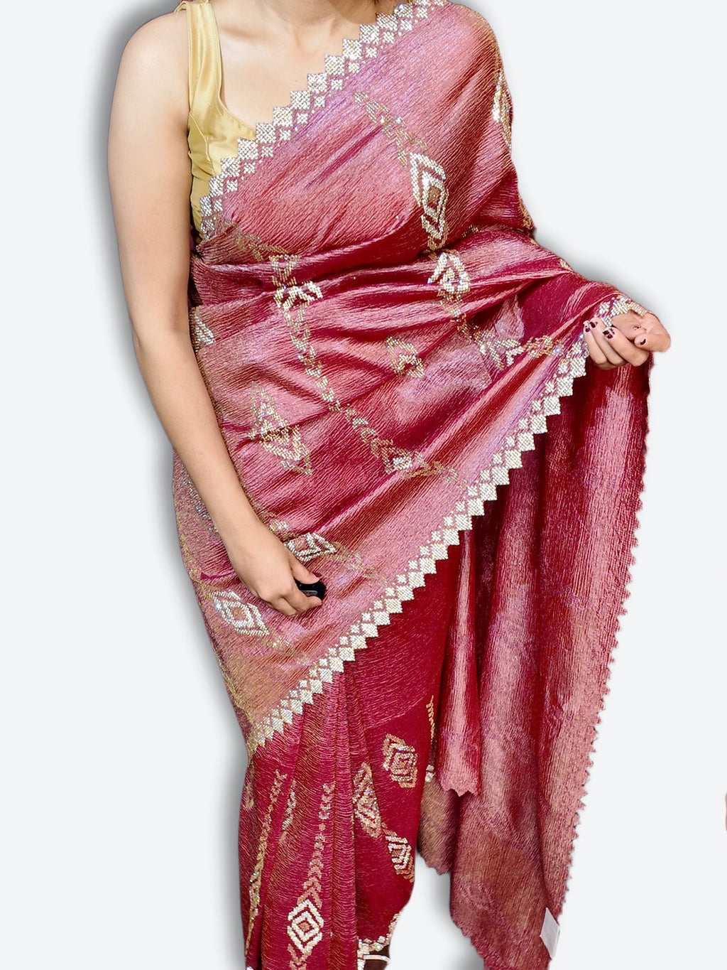Bordeaux Radiant Opulent Charm Saree