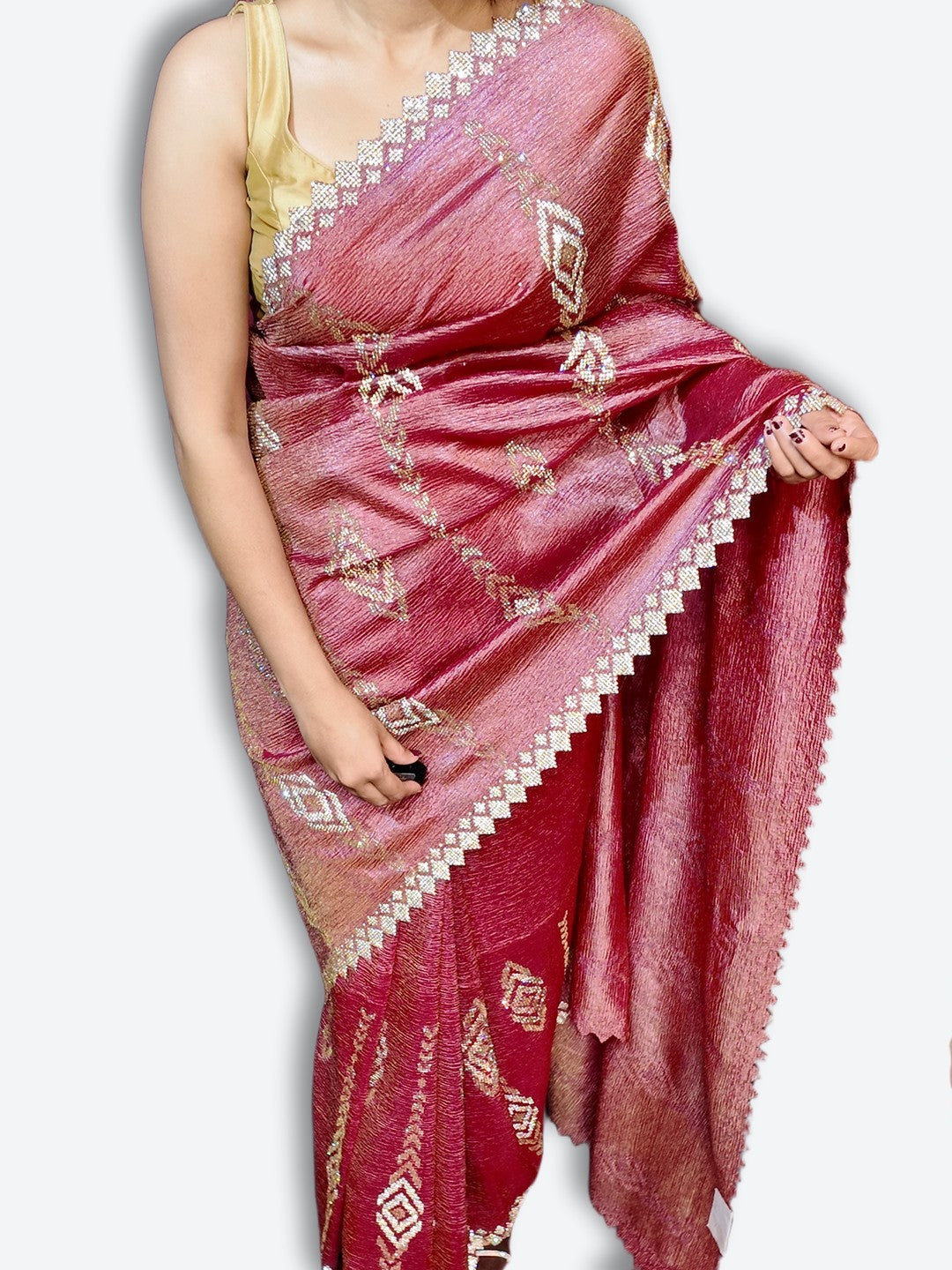 Bordeaux Radiant Opulent Charm Saree