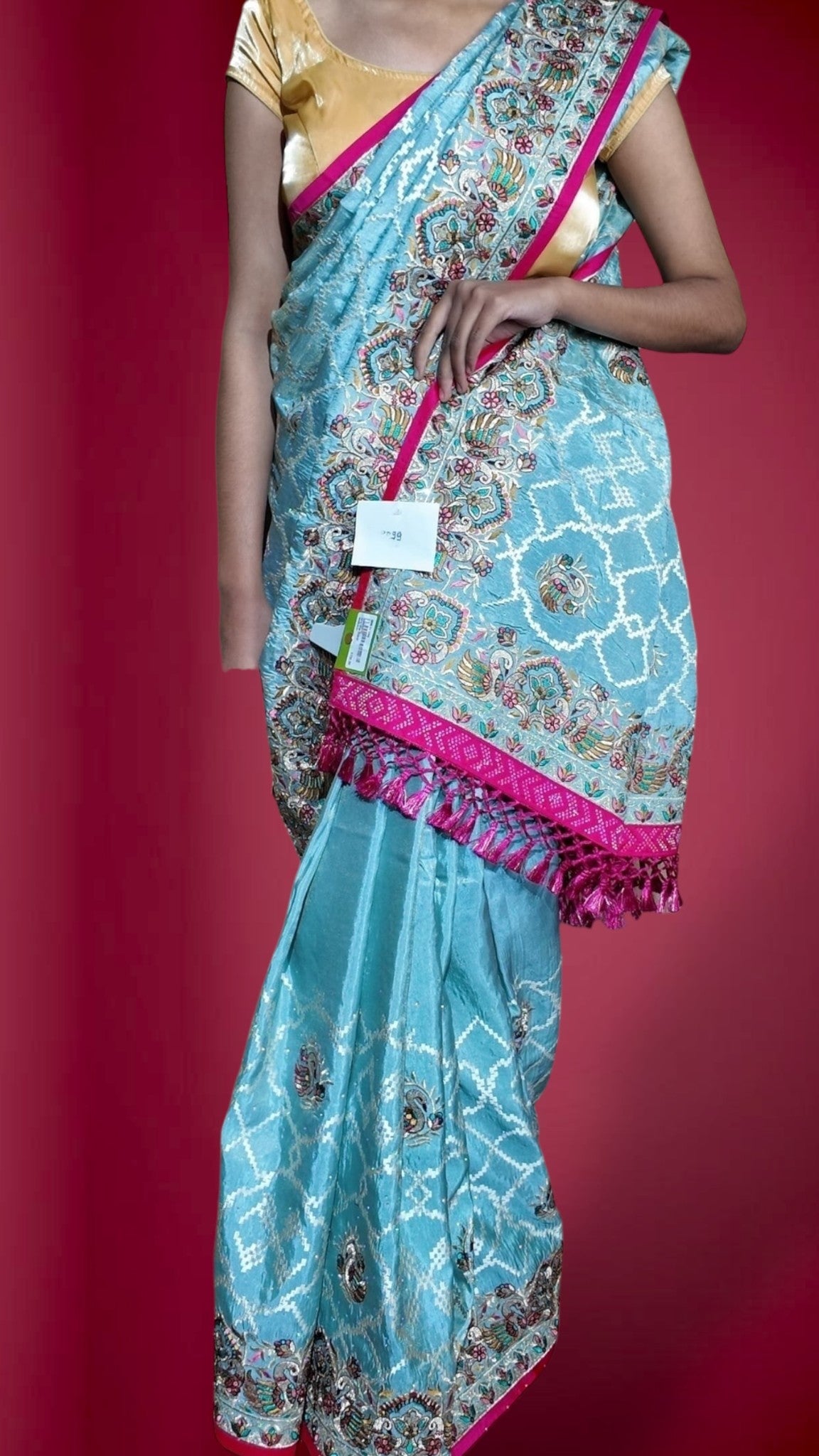 Azure Regal Exquisite Heritage Saree