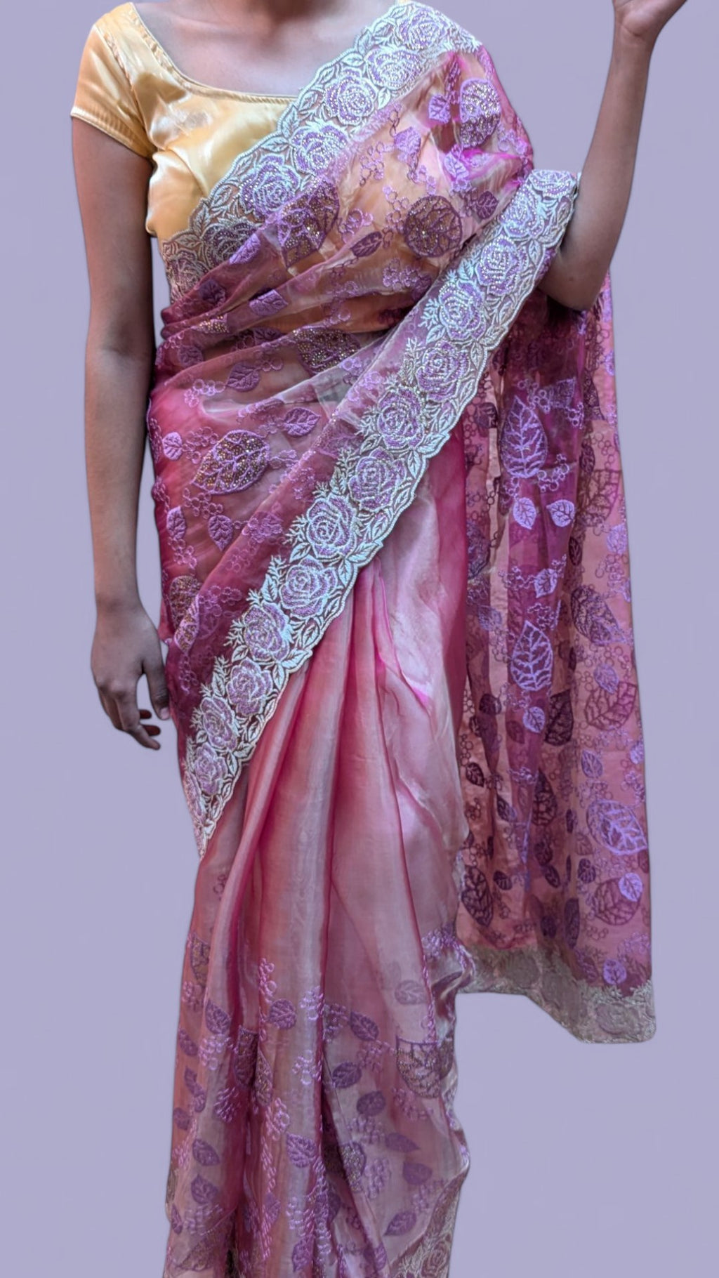 Blush Ethereal Regal Elegance Saree