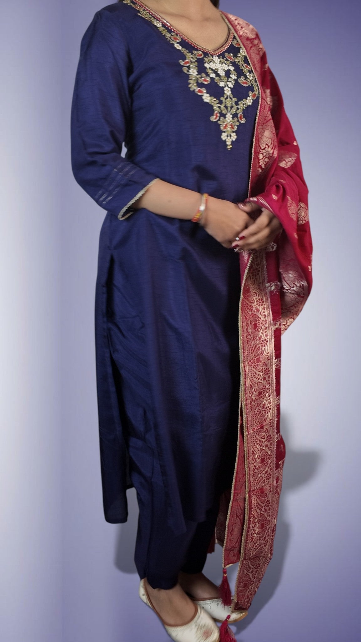 Sapphire Regal Opulent Charm Suit