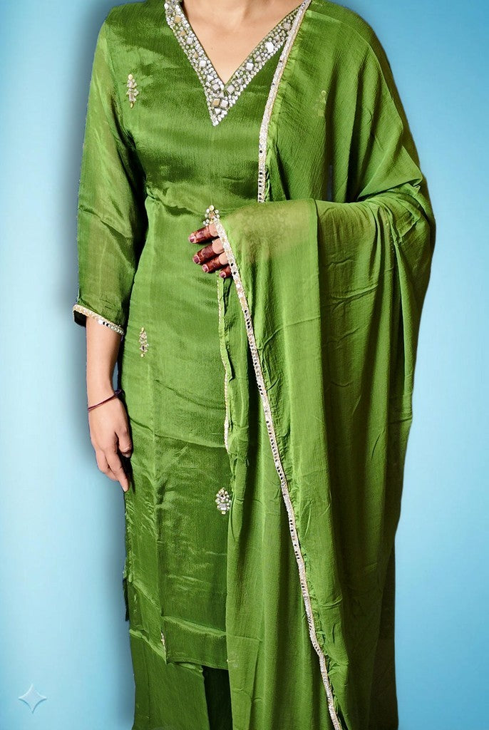 Emerald Regal Opulent Graceful Suit