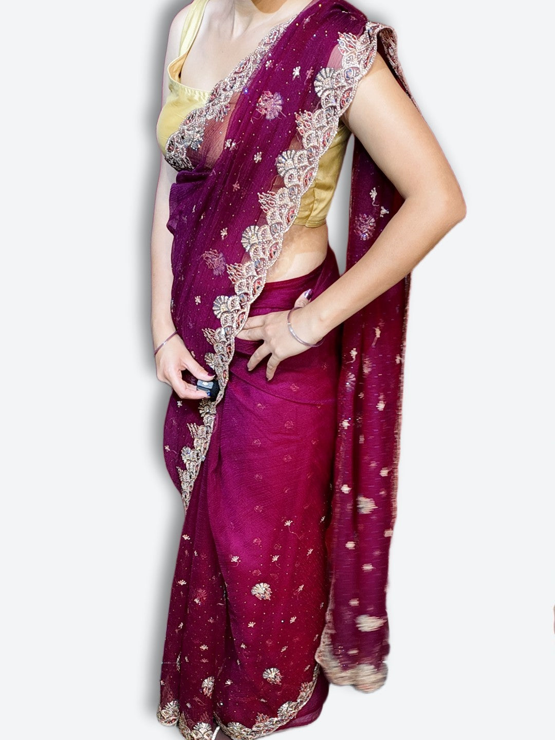 Bordeaux Regal Heritage Luxe Saree