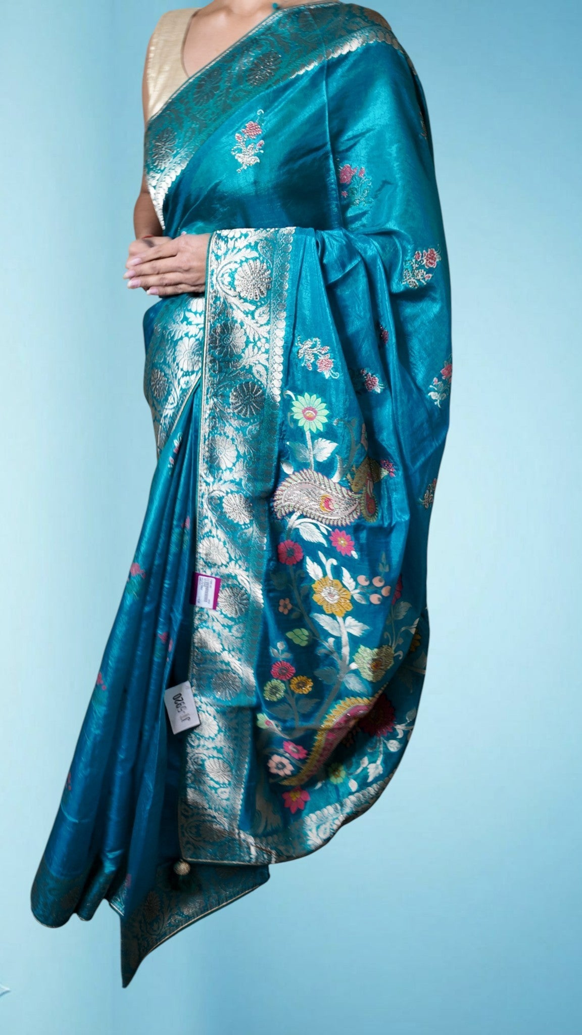 Azure Regal Opulent Heritage Saree