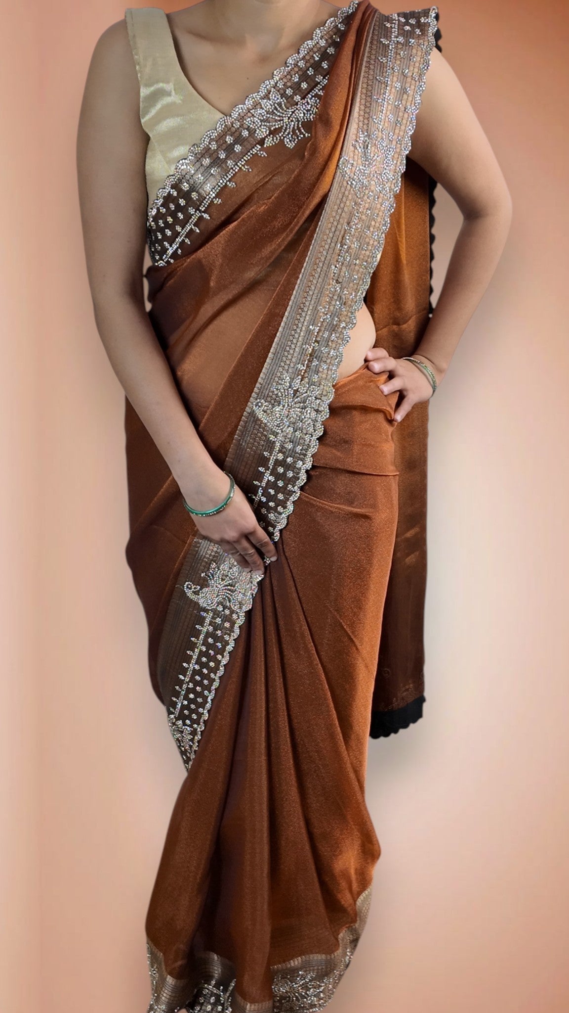 Copper Regal Exquisite Glamour Saree